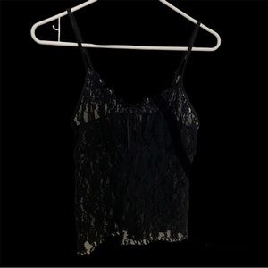 VTG black lace tank